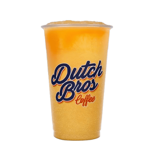 Dutch Bros blended Midnight Rebel with blackberry and pomegranate