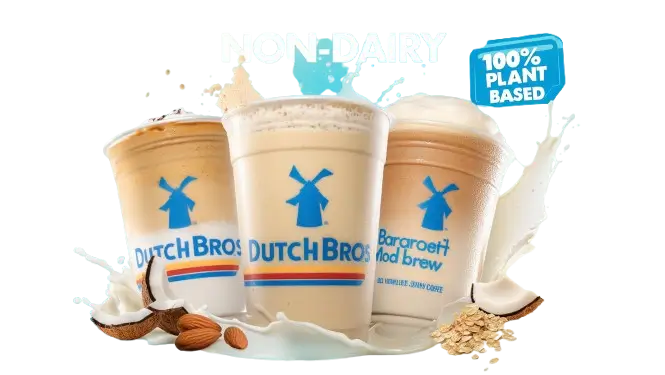 Dutch Bros Menu With Prices 2026 | 90+ Secret Drinks 11 Non dairy drinks with plant based milk alternatives