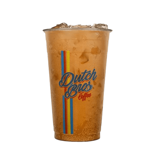 Dutch Bros iced OG Gummy Bear Rebel with grapefruit passion fruit pomegranate and watermelon
