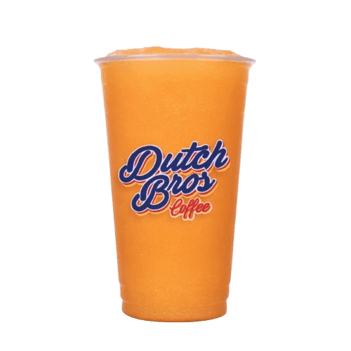 Dutch Bros blended OG Gummy Bear Rebel with grapefruit passion fruit pomegranate and watermelon
