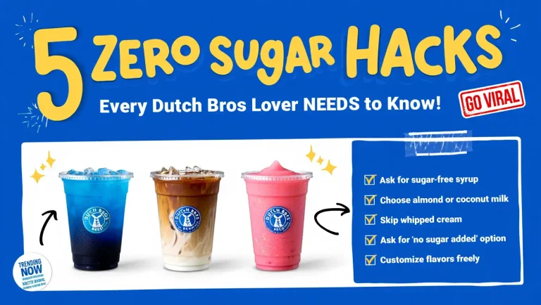 Dutch Bros sugar free menu flavors and drinks