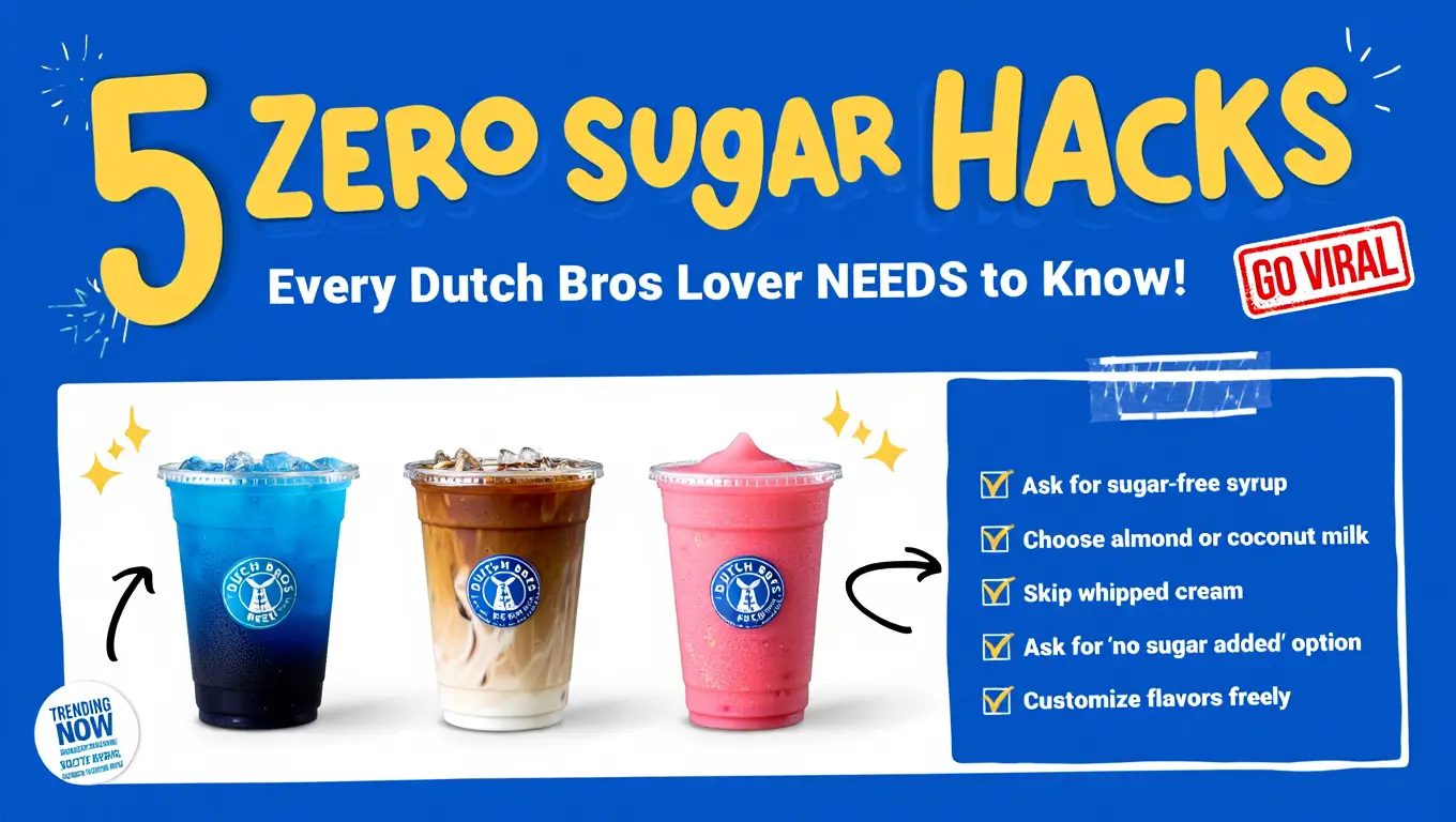 Dutch Bros Sugar Free menu & Flavors with prices 2026 1 Dutch Bros sugar free menu flavors and drinks