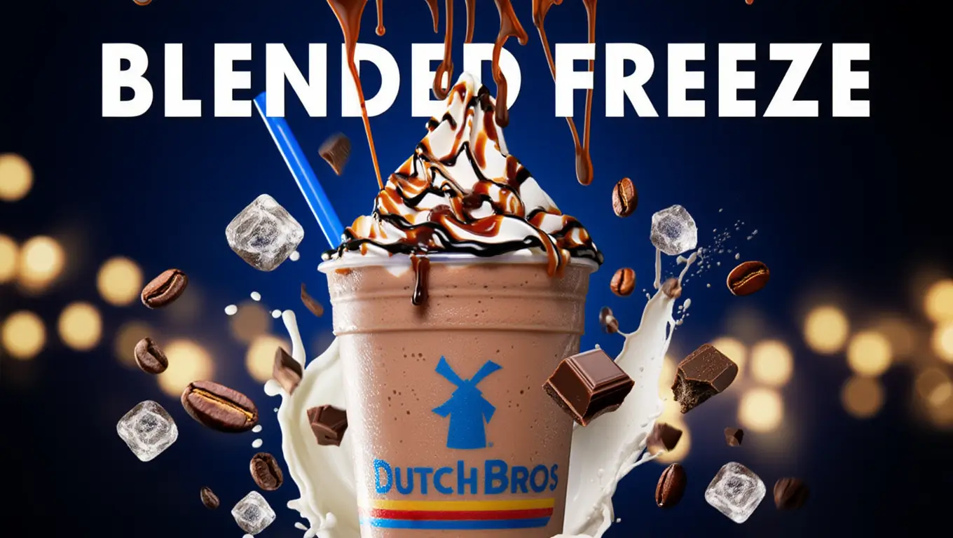 Dutch Bros Blended Freeze & Secret Flavors 2026 1 Discover Dutch Bros Blended Freeze menu with creamy frozen coffee drinks, secret flavors, ingredients & prices